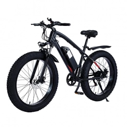 LWL Electric Mountain Bike LWL Electric Bike for Adults 25MPH Fat Tire 48V 14.5Ah 750W Mountain Bicycle Bike 26 ”4.0 Fat Tires E-Bike (Color : Black)