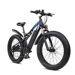 LWL Electric Mountain Bike LWL Electric Bikes for Adults Electric Bicycles For Men 1000W 26 Inch Fat Tire Adult Snow Electric Bike 48V Motor 17ah MTB Mountain Aluminum Alloy Electric Bicycle (Color : Black)