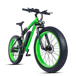 MROSW Electric Mountain Bike MROSW Electric Bike 26X4 Inch Aluminum Electric Bicycle 48V17A 1000W 40KM / H 6Speed Powerful Fat Tire Bike Mountain Snow E-Bike