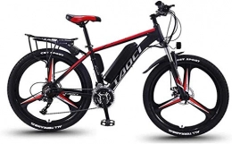 Mu Bike MU Electric Bike Electric Mountain Bike for Adult, Aluminum Alloy Bicycles All Terrain, 26" 36V 350W 13Ah Detachable Lithium Ion Battery, Red, 8Ah 50 Km