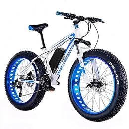 YUNLILI Bike Multi-purpose Electric Bike 48V 1500w Electric Mountain Bicycle 26 Inch Fat Tire E-Bike Adults Sports Bike Full Suspension Lithium Battery MTB Dirtbike for Outdoor Cycling Travel Work Out Blue