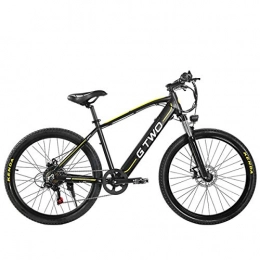 Nbrand Electric Mountain Bike Nbrand 26" / 27.5" Adult Electric Bike, Removable Lithium Battery, Professional 27 Speed Transmission Electric Mountain Bike (Black, 26" 350W 9.6Ah)