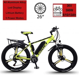 PARTAS Bike PARTAS Sightseeing / Commuting Tool - Electric Bikes For Adult, Magnesium Alloy Ebikes Bicycles All Terrain, 26" 36V 350W 13Ah Removable Lithium-Ion Battery Mountain Ebike For Mens