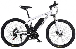 PARTAS Bike PARTAS Sightseeing / Commuting Tool - Electric Mountain Bike, 250W 26-inch Electric Bike With Detachable 36V / 8AH Lithium-ion Battery, Lockable Front Fork (Color : White)