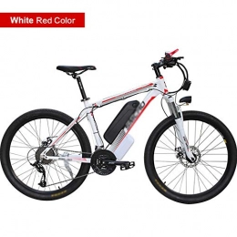 PHASFBJ Electric Mountain Bike PHASFBJ 26 Inch Electric Bike, 48V 350W Electric Bicycle with 21 Speed Ebike 350W Mountain Bike Torque Sensor System Oil and Gas Lockable Suspension Fork Ebike, #4, 48V15AH