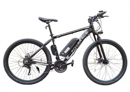 Power-Ride Bike POWER RIDE Eagle Electric Mountain Bike - 19" Aluminum Frame, 250W Power Motor, 27.5" Wheel, Speed 25KMH, Samsung Cell Removable 10.4AH Lockable Battery - 21 Speed Shimano TXZ500 Gear Shifters (Black)