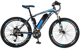 RDJM Electric Mountain Bike RDJM Ebikes, Adult Mountain Electric Bikes, 36V Lithium Battery High-Strength High-Carbon Steel Frame Offroad Electric Bicycle, 27 speed (Color : B, Size : 8AH)