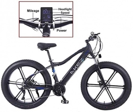 RDJM Electric Mountain Bike RDJM Ebikes, Electric Bike Mountain Bicycle for Adult City E-Bike 26 Inch Light Portable 350W High Speed Electric Mountain Bike E-Bike Three Working Modes (Color : Black)