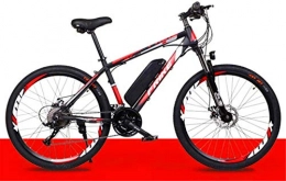 RDJM Electric Mountain Bike RDJM Ebikes Electric Bikes for Adult, 26" Magnesium Alloy Ebike Bicycles All Terrain Shockproof, 36V 250W 10Ah Removable Lithium-Ion Battery Mountain Ebike for Men Women (Color : Red)