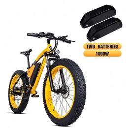 Shengmilo Bike Shengmilo MX02 26-inch Fat Tire Electric Bicycle, 48v 1000w Electric Snow Bicycle, Shimano 21-speed Mountain Ebike, Lithium Battery Hydraulic Disc Brake, With Two Batteries