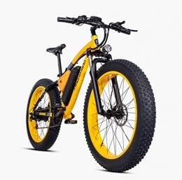 Shengmilo Electric Mountain Bike Shengmilo-MX02 26 Inch Fat Tire Electric Bicycle, BAFANG 48V 500W Bafang Motor Snow Bike, Shimano 21 Speed Pedal Assist, Hydraulic Disc Brake Contains Two Batteries