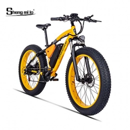Shengmilo-MX02 Bike Shengmilo-MX02 Electric Bike BAFANG 500w Electric Mountain Bike Fat Bike 26 * 4.0 Tire (yellowWithout throttle)