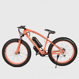 SHJC Bike SHJC 26'' Fat Tire Mountain E-Bike, Beach Cruiser Electric Bike Full Suspension Lithium Battery Hydraulic Disc Brakes Shockproof Tire, for Outdoor Fitness City Commuting Adult Ebike