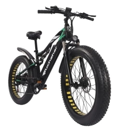 Suchahar Bike Suchahar Electric Bike for Adults Fat Tire 26" 500w 48v Mountain Bikes Removable Lithium Battery Shimano 7 Speed ​​Ebike Unisex Ladies Men