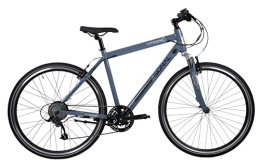 Vitesse Electric Mountain Bike Vitesse Men's Signal 700 Gent Hybrid 8 SPD Lightweight Electric Bike E, Grey, 21 (VIT0011)