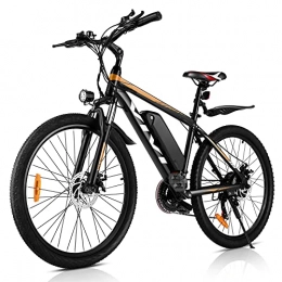 Vivi Electric Mountain Bike Vivi 350w Electric Bike 26 Inches Mountain Bike 36v 10.4ah Removable Battery 32km / H 21-Speed Adult Electric Bike (YELLOW)