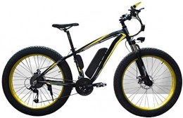 XDHN Electric Mountain Bike XDHN Heatile Electric Bike 350 W Brushless Motor 48V10Ah Lithium Battery Led Adaptive Headlights Non-Slip Tires Suitable For Men And Women, Yellow