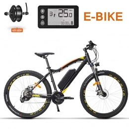 xfy-01 Electric Mountain Bike xfy-01 Electric Bike - 48V 400W Motor, 27.5 Inch Fat Tire Electric Bike - Beach Cruiser Mens Women Mountain E-Bike Pedal Assist - Black