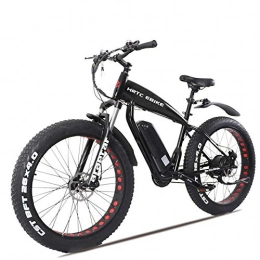 xianhongdaye Electric Mountain Bike xianhongdaye 26 inch electric mountain bike 36V lithium battery 350w high speed motor fat tire electric bike max 30km / h-Black 36v 350w