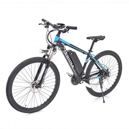 xianhongdaye Electric Mountain Bike xianhongdaye 27.5 inch adult mountain electric bicycle 36V10AH lithium battery 350W high power electric vehicle anti-theft battery shell-blue_27.5 * 16 inch