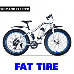 XXCY Electric Mountain Bike XXCY Electric Bicycle 250w Electric Mountain Snow Bicycle Road Bike, 36v10.4ah Battery, 26 Inch Fat Tire, Shimano 21 Speed Ebike