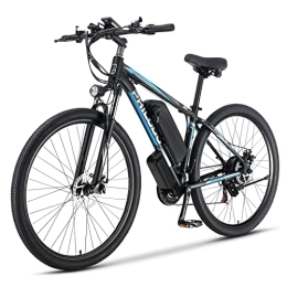 YANGAC Electric Mountain Bike YANGAC 29'' Bike Mountain Bike, Dual Hydraulic Disc E-Bike, With 48V 13Ah Removable Batteries, Range 60 Miles, 72N.m, Electric Bicycle with 3 Riding Modes, LCD Display, Shimano 21 Speed (UK Stock)