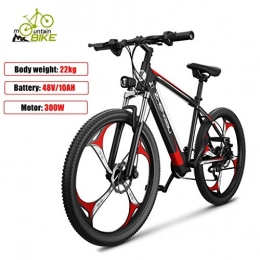 ZJGZDCP Electric Mountain Bike ZJGZDCP 48v 400w Electric Mountain Bike One-body Tire E-Bike 27 Speeds Beach Cruiser Mens Sports Mountain Bike Full Suspension Large Capacity Lithium Battery Hydraulic Disc Brakes