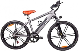 ZJZ Electric Mountain Bike ZJZ Adult Electric Mountain Bike, 26-Inch Urban Commuter E-Bike Aluminum Alloy Shock Front Fork 6-Speed 48V / 10AH Removable Lithium Battery 350W Motor Unisex