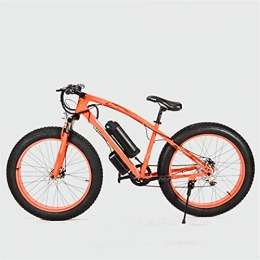 ZJZ Electric Mountain Bike ZJZ Adults Mountain Electric Bike, Dual Disc Brakes 26 Inch 4.0 Fat Tire Off-Road E-Bike 7 Speed Front Fork Shock Absorption 36V Removable Battery