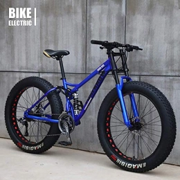 ANGEELEE Bike ANGEELEE Bicycle 26 inch MTB Top Fat Wheel Motorbike / Fat Bike / Fat Tire Mountain Bike Beach Cruiser Snow Bike Big Tire Bicycle 21 Speed Fat Bikes for Adults Orange 26IN-26IN_Blue