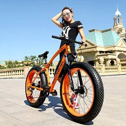 AURALLL Bike AURALLL Portable Mountain Fat Tire Bike Adult Student Mountain Bike Full Suspension MTB with 7 Speed Dual Disc Brakes 26 inch