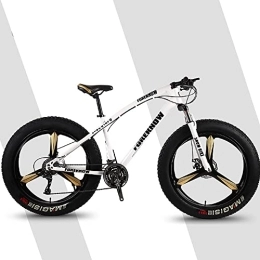 Bananaww Fat Tyre Mountain Bike Bananaww 20 / 24 / 26 * 4.0 Inch Thick Wheel Mountain Bikes, Adult Fat Tire Mountain Trail Bike, 7 / 21 / 24 / 27 / 30 Speed Bicycle, High-carbon Steel Frame, Mens Youth / Adult Fat Tire Mountain Bike