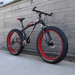 BXU-BG Fat Tyre Mountain Bike BXU-BG Outdoor sports Mountain Bike, 24" / 26" Big Wheel Snow Bike, 21Speed Dual Disc Brake, Strong ShockAbsorbing Front Fork, Outdoor OffRoad Beach Bike (Color : F, Size : 24 inch)