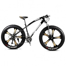 CHICAI Bike CHICAI Beach Snow Fat Bike Mountain Bike 26-inch Mountain Cross-country Steel Ultra-wide Tire Sports Bike Adult 21-30speed Low-speed Racing Student Bike High-carbon (Size : 27-speed)