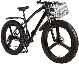 Erik Xian Fat Tyre Mountain Bike Erik Xian Electric Bike Electric Mountain Bike Fat Tire Mens Outroad Mountain Bike, 3 Spoke 26 in Double Disc Brake Bicycle Bike for Adult Teens for the jungle trails, the snow, the beach, the hi