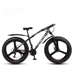GASLIKE Bike GASLIKE 26 Inch Fat Tire Mountain Bike Bicycle for Adults, Hardtail MTB Bike, High Carbon Steel Frame Suspension Fork, Double Disc Brake, C, 21 speed