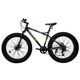 HJHJ Bike HJHJ Adult beach bike 26 inch double disc brake speed mountain bike 7 speed aluminum alloy frame cross country snow bike 4.0 inch big tire