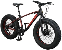 HOYDU Fat Tyre Mountain Bike HOYDU Kids Mountain Bikes, 20 Inch 7-Speed Fat Tire Anti-Slip Bikes, Aluminum Frame Dual Disc Brake Bicycle, Hardtail Mountain Bike