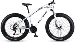 LBYLYH Bike LBYLYH Fat Tire Mountain Bike Off-Road Beach Snow Bike 21 / 24 / 27 / 30 Speed Speed Mountain Bike 4.0 Wide Tires For Adults, B, 24 Speed