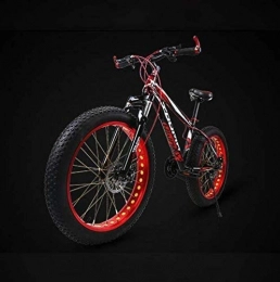Leifeng Tower Fat Tyre Mountain Bike Leifeng Tower Lightweight 20 Inch Fat Tire Mountain Bikes for Men Women, Hardtail High-Carbon Steel Frame Mountain Bike Bicycle, Double Disc Brake Inventory clearance (Color : A, Size : 21 speed)