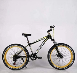 Leifeng Tower Fat Tyre Mountain Bike Leifeng Tower Lightweight Mens Adult Fat Tire Mountain Bike, Double Disc Brake Beach Snow Bikes, Road Race Cruiser Bicycle, 24 Inch Wheels Inventory clearance (Color : F, Size : 7 speed)