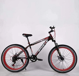 Leifeng Tower Fat Tyre Mountain Bike Leifeng Tower Lightweight Mens Adult Fat Tire Mountain Bike, Double Disc Brake Beach Snow Bikes, Road Race Cruiser Bicycle, 26 Inch Highway Wheels Inventory clearance (Color : D, Size : 21 speed)