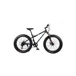 Liangsujian Fat Tyre Mountain Bike Liangsujian Mountain Bike 4.0 Fat Tire Mountain Bicycle High Carbon Steel Beach Bicycle Snow Bike (Color : Black)