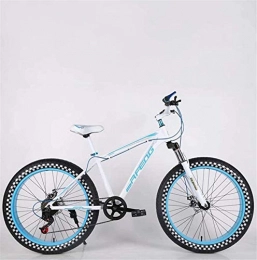Leifeng Tower Fat Tyre Mountain Bike Lightweight Mens Adult Fat Tire Mountain Bike, Double Disc Brake Beach Snow Bicycle, High-Carbon Steel Frame Cruiser Bikes, 24 Inch Highway Wheels Inventory clearance ( Color : B , Size : 27 speed )
