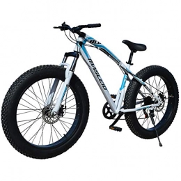 LYRWISHJD Bike LYRWISHJD 26 Inch Fat Tire Mountain Bike Adult Bike, adult Mountain Bike High-Carbon Steel Frame Double Disc Brake Bicycles Exercise Bikes Cruiser Bicycle (Size : 26 inch, 速度 Speed : 21 Speed)