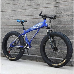 PARTAS Bike PARTAS A Healthy Trip, Adult Mountain Bikes, Boys Girls Fat Tire Mountain Trail Bike, Dual Disc Brake Hardtail Mountain Bike, High-carbon Steel Frame, Bicycle, Travel Convenience