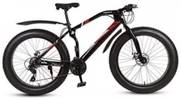 QZ Bike QZ 26 Inch Bicycle Mountain Bikes for Adult, Fat Tire Mountain Trail Bike, Dual Disc Brake Hardtail Mountain Bike, High-Carbon Steel Frame (Color : A, Size : 27 speed)