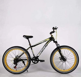 QZ Bike QZ Mens Adult Fat Tire Mountain Bike, Double Disc Brake Beach Snow Bikes, Road Race Cruiser Bicycle, 26 Inch Highway Wheels (Color : F, Size : 21 speed)
