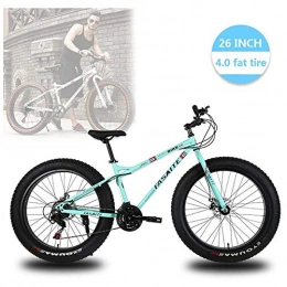 TRGCJGH Fat Tyre Mountain Bike TRGCJGH Mountain Bikes 26 Inch, Fat Tire Hardtail Mountain Bike, Dual Suspension Frame And Suspension Fork All Terrain Mountain Bike, C-21speed