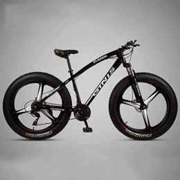 WJSW Fat Tyre Mountain Bike WJSW Sports Leisure Synthetic Material Adults Bikes Black - Mountain Bicycle Off-road Mens MTB (Color : Black, Size : 27 speed)